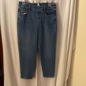 Time and Tru Women's Cropped Blue Jeans